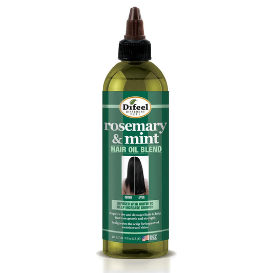 Rosemary Mint Scalp Oil, 8 oz — Difeel rosemary and mint hair oil blend with biotin