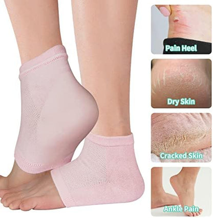 Gel heel socks size reference