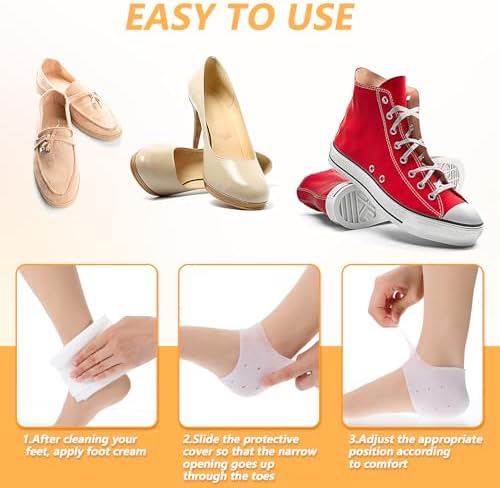 Heel protectors, pair shown flat