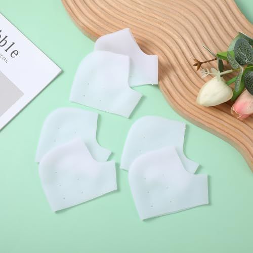 Four pairs of silicone heel protectors