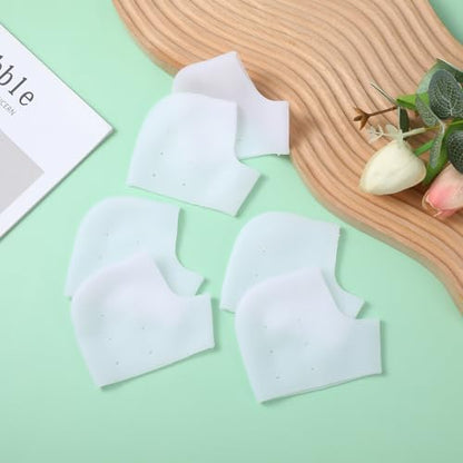 Four pairs of silicone heel protectors