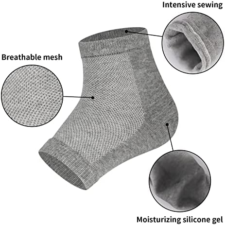 Gel heel socks fabric detail