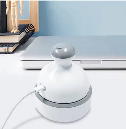 Solvea Scalp Massager on its USB charging base