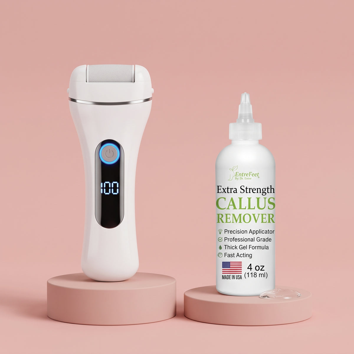 The Complete Callus Kit - electric callus remover and softening gel